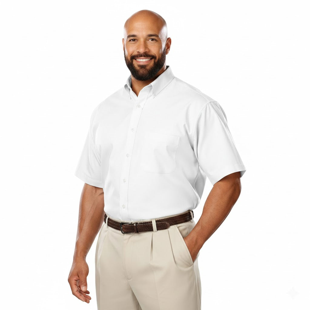 ¡Oferta Especial de Liquidación! Camisa Poplin Premium (Easy-Care) - Resistente a Manchas y Arrugas #7266s